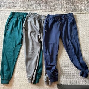Lot of 3- under Armour UA Storm Fleece Joggers